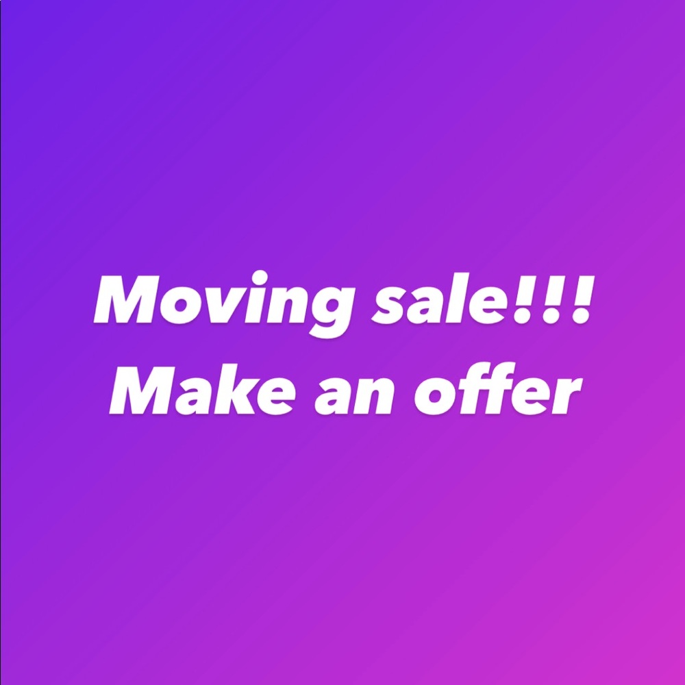 Everything must go!! Most offers up to 30% will be accepted! Make an offer!